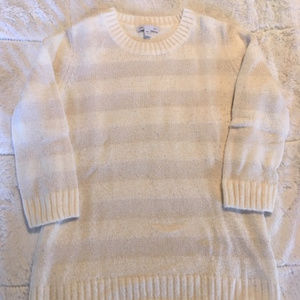 Gap 3/4 Sleeve Striped Sweater